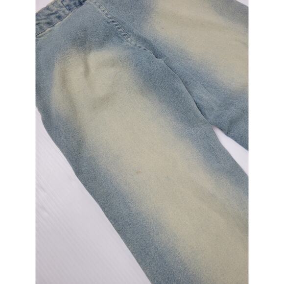 Vintage Sweet November Womens 4‎ Blue Boho Hippie Jeans Embroidered Wide Leg - Picture 14 of 15